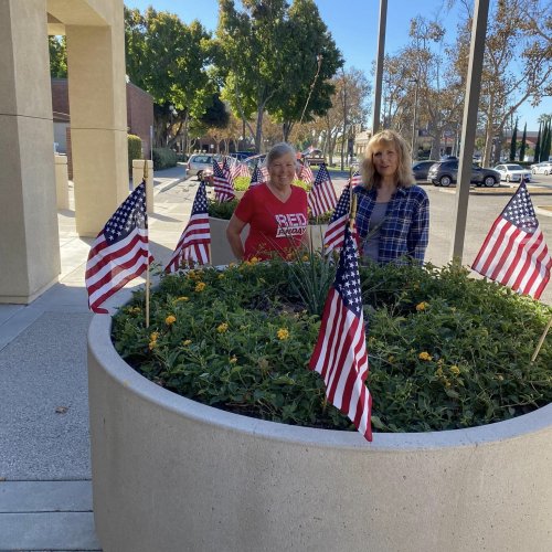 11-8-24 - Posted by ALA Unit 496 Lakewood, CA - Putting up flags at Lakewood City Hall and Lakewood Sheriffs station. Always a great day! Very nice work Unit 496!