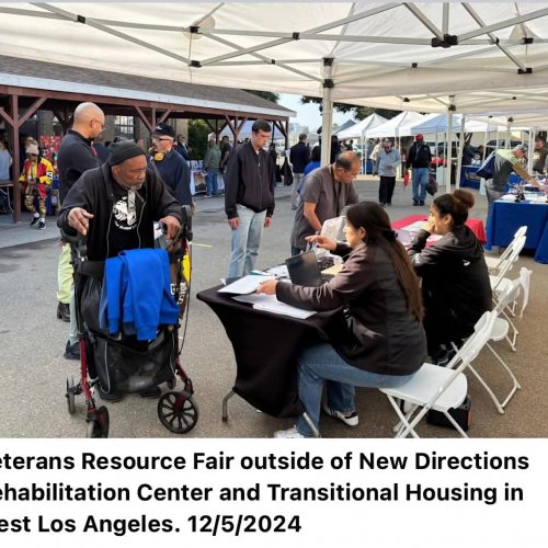 12-5-24 - Pacific Palisades Unit 238 participating in Veterans Resource Fair.