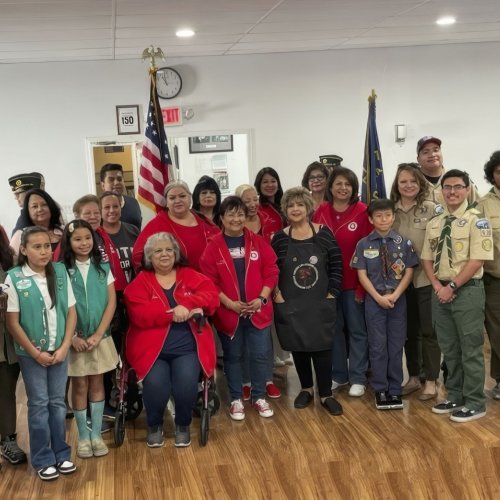 2-24-25 - Flag Retirement Ceremony at AL Montebello Post 272 - Thank you to all the ceremony participants and a special thanks to our Auxiliary Unit 272 Americanism Committee for coordinating with Boy Scout Troop 476 who will be completing the proper disposal of our retired flags.