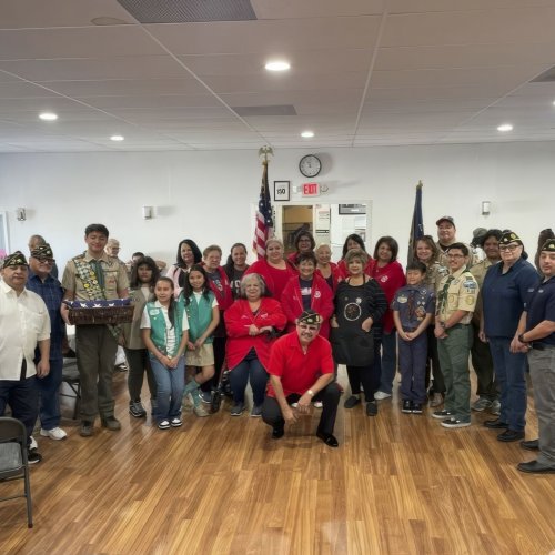 2-24-25 - Flag Retirement Ceremony at AL Montebello Post 272 - Thank you to all the ceremony participants and a special thanks to our Auxiliary Unit 272 Americanism Committee for coordinating with Boy Scout Troop 476 who will be completing the proper disposal of our retired flags.