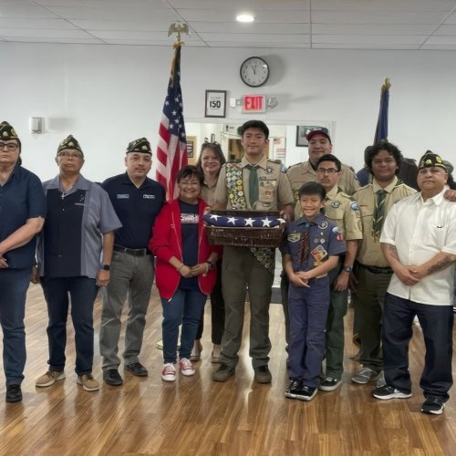 2-24-25 - Flag Retirement Ceremony at AL Montebello Post 272 - Thank you to all the ceremony participants and a special thanks to our Auxiliary Unit 272 Americanism Committee for coordinating with Boy Scout Troop 476 who will be completing the proper disposal of our retired flags.