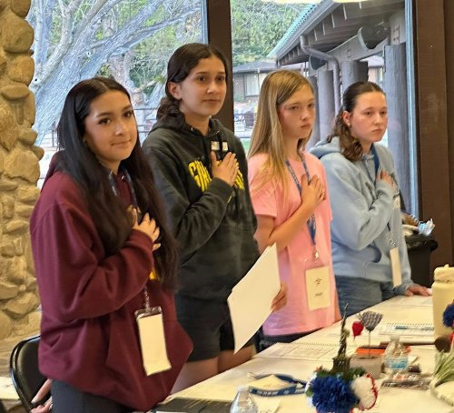 4-13-25 - Junior Conference, Camp Arnaz, Ojai, CA - Photo Credit: Henry Sanchez - Day 3 - Closing ceremony for the conference with remarks by the new Honorary Junior President.