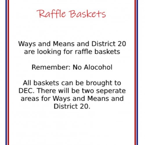 1-17-25 - DEC in Palmdale - DEC Basket Raffle Flyer