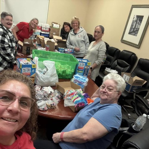 1-16-25 - DEC in Palmdale - Putting together the ditty bags.