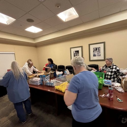 1-16-25 - DEC in Palmdale - Putting together the ditty bags.