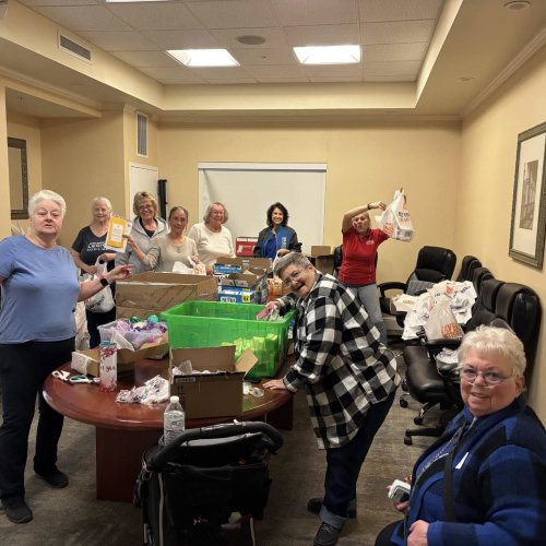 1-16-25 - DEC in Palmdale - Putting together the ditty bags.