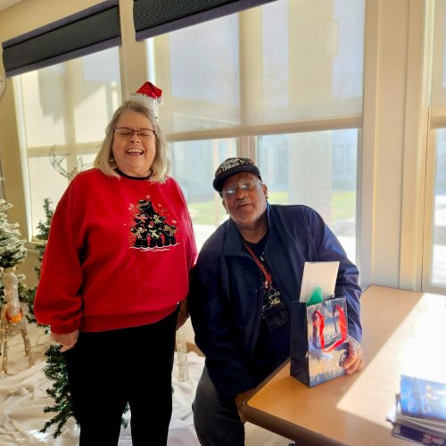 12-11-24 - ALA District 20 hosted a Christmas party for the Pete Knight Veterans Home in Lancaster, California. There were 39 Veterans that participated. Each received a $50 bill. Small gifts and gift cards, to the movie theater and restaurants, were given to the home for the group. Article & Photo Credit: Krista Young.