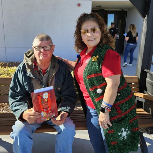 12-11-24 - ALA District 20 hosted a Christmas party for the Pete Knight Veterans Home in Lancaster, California. There were 39 Veterans that participated. Each received a $50 bill. Small gifts and gift cards, to the movie theater and restaurants, were given to the home for the group. Article & Photo Credit: Krista Young.