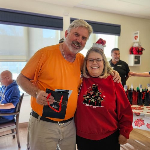 12-11-24 - ALA District 20 hosted a Christmas party for the Pete Knight Veterans Home in Lancaster, California. There were 39 Veterans that participated. Each received a $50 bill. Small gifts and gift cards, to the movie theater and restaurants, were given to the home for the group. Article & Photo Credit: Krista Young.