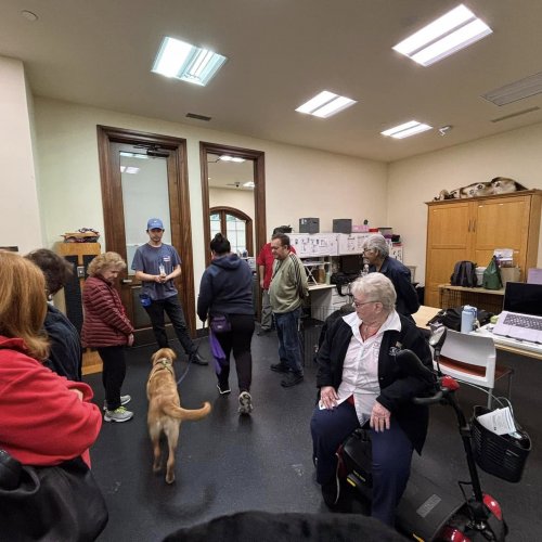 1-25-25 - Post by Marcy Naungayan Velador - ALA Department of California President Linda Hayes visited Paws for Purple Hearts. This wonderful organization is in Menlo Park. These dogs assist wounded Veterans after two years of training. This was such a treat for Madam President.