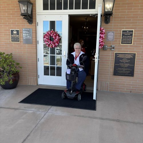 1-25-25 - Post by Marcy Naungayan Velador - ALA, Department of California President Linda Hayes visiting Fisher House in Palo Alto.