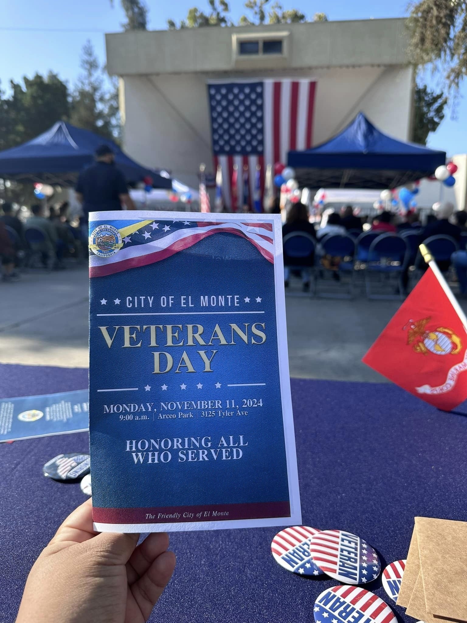 11-11-24 - Posted by ALA Unit 261, El Monte - Thank you City of El Monte Government for inviting us to be part of our city&rsquo;s beautiful celebration in honoring our Veterans. Thank you Veterans! We appreciate you all, love you all, and could never thank you enough for your brave, selfless service. Happy Veterans Day!