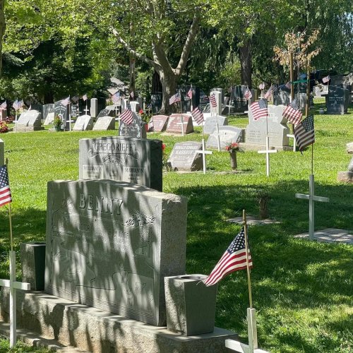 5-23-24 - Honoring out veterans by placing flags at their graves.