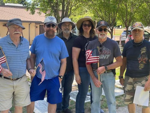 5-23-24 - Honoring out veterans by placing flags at their graves.