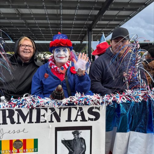 11-11-24 - Photo Credit: Rosemary Barron, Unit Historian - Monterey County 14th Annual Veterans Day Parade. Rain or shine the members of Auxiliary Unit 589, District 28 were in the spirit! Unit President Stella Perez thanks all the members that braved the weather conditions. Honoring those that gave and continue to give so much!