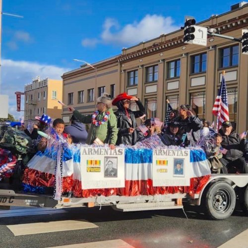 11-11-24 - Photo Credit: Rosemary Barron, Unit Historian - Monterey County 14th Annual Veterans Day Parade. Rain or shine the members of Auxiliary Unit 589, District 28 were in the spirit! Unit President Stella Perez thanks all the members that braved the weather conditions. Honoring those that gave and continue to give so much!