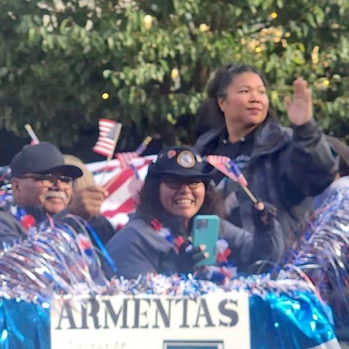 11-11-24 - Photo Credit: Rosemary Barron, Unit Historian - Monterey County 14th Annual Veterans Day Parade. Rain or shine the members of Auxiliary Unit 589, District 28 were in the spirit! Unit President Stella Perez thanks all the members that braved the weather conditions. Honoring those that gave and continue to give so much!