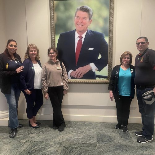 3-10-24 - ALA National President Lisa Williamson while touring Ronald Regan Presidential Library & Museum in Simi Valley, California.