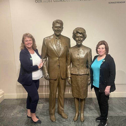 3-10-24 - ALA National President Lisa Williamson while touring Ronald Regan Presidential Library & Museum in Simi Valley, California.