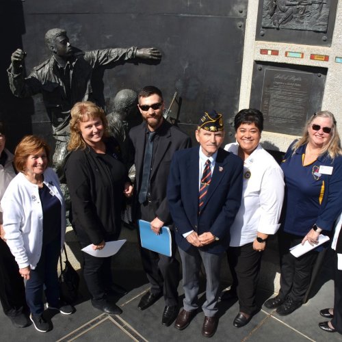 3-7-24 - ALA National President Lisa Williamson, and entourage, on a VIP tour of the State Capitol, Vietnam and Veterans Memorials, and a visit with veteran friendly legislative offices.