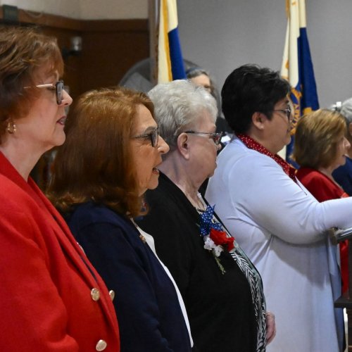 2-22-25 - Northern CA Visitation at Roseville Veterans Memorial Hall - Photo credit: Henry Sanchez - ALA, Dept. of CA President Linda Hayes made her northern California visitation at the Roseville Veterans Memorial Hall. Representatives from ALA Districts 2, 5, 6, 7, and 11 welcomed Madame President.