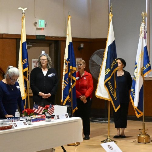 2-22-25 - Northern CA Visitation at Roseville Veterans Memorial Hall - Photo credit: Henry Sanchez - ALA, Dept. of CA President Linda Hayes made her northern California visitation at the Roseville Veterans Memorial Hall. Representatives from ALA Districts 2, 5, 6, 7, and 11 welcomed Madame President.