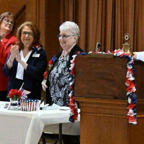 2-22-25 - Northern CA Visitation at Roseville Veterans Memorial Hall - Photo credit: Henry Sanchez - ALA, Dept. of CA President Linda Hayes made her northern California visitation at the Roseville Veterans Memorial Hall. Representatives from ALA Districts 2, 5, 6, 7, and 11 welcomed Madame President.