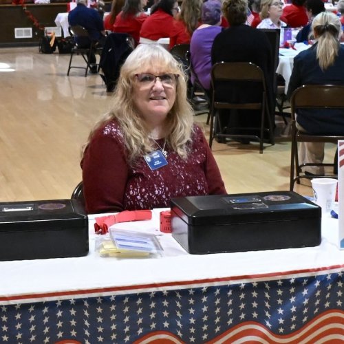 2-22-25 - Northern CA Visitation at Roseville Veterans Memorial Hall - Photo credit: Henry Sanchez - ALA, Dept. of CA President Linda Hayes made her northern California visitation at the Roseville Veterans Memorial Hall. Representatives from ALA Districts 2, 5, 6, 7, and 11 welcomed Madame President.