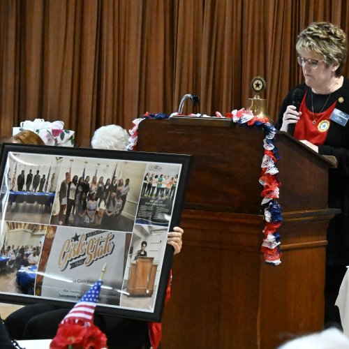 2-22-25 - Northern CA Visitation at Roseville Veterans Memorial Hall - Photo credit: Henry Sanchez - ALA, Dept. of CA President Linda Hayes made her northern California visitation at the Roseville Veterans Memorial Hall. Representatives from ALA Districts 2, 5, 6, 7, and 11 welcomed Madame President.