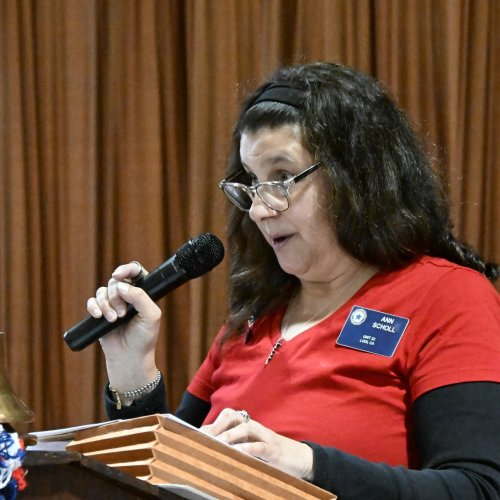 2-22-25 - Northern CA Visitation at Roseville Veterans Memorial Hall - Photo credit: Henry Sanchez - ALA, Dept. of CA President Linda Hayes made her northern California visitation at the Roseville Veterans Memorial Hall. Representatives from ALA Districts 2, 5, 6, 7, and 11 welcomed Madame President.