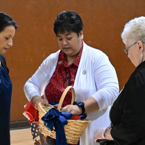 2-22-25 - Northern CA Visitation at Roseville Veterans Memorial Hall - Photo credit: Henry Sanchez - ALA, Dept. of CA President Linda Hayes made her northern California visitation at the Roseville Veterans Memorial Hall. Representatives from ALA Districts 2, 5, 6, 7, and 11 welcomed Madame President.