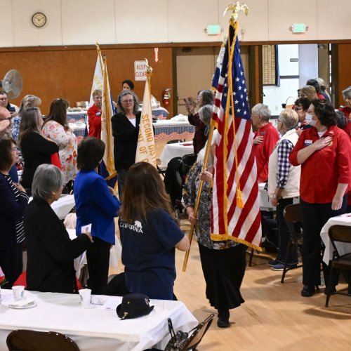 2-22-25 - Northern CA Visitation at Roseville Veterans Memorial Hall - Photo credit: Henry Sanchez - ALA, Dept. of CA President Linda Hayes made her northern California visitation at the Roseville Veterans Memorial Hall. Representatives from ALA Districts 2, 5, 6, 7, and 11 welcomed Madame President.