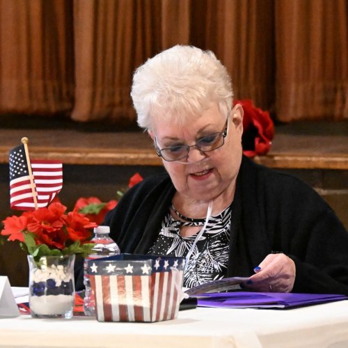 2-22-25 - Northern CA Visitation at Roseville Veterans Memorial Hall - Photo credit: Henry Sanchez - ALA, Dept. of CA President Linda Hayes made her northern California visitation at the Roseville Veterans Memorial Hall. Representatives from ALA Districts 2, 5, 6, 7, and 11 welcomed Madame President.