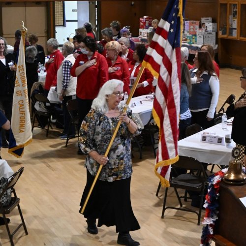 2-22-25 - Northern CA Visitation at Roseville Veterans Memorial Hall - Photo credit: Henry Sanchez - ALA, Dept. of CA President Linda Hayes made her northern California visitation at the Roseville Veterans Memorial Hall. Representatives from ALA Districts 2, 5, 6, 7, and 11 welcomed Madame President.