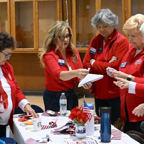 2-22-25 - Northern CA Visitation at Roseville Veterans Memorial Hall - Photo credit: Henry Sanchez - ALA, Dept. of CA President Linda Hayes made her northern California visitation at the Roseville Veterans Memorial Hall. Representatives from ALA Districts 2, 5, 6, 7, and 11 welcomed Madame President.