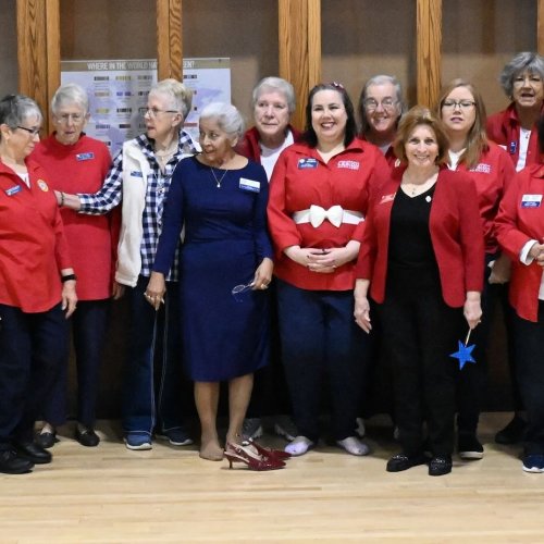 2-22-25 - Northern CA Visitation at Roseville Veterans Memorial Hall - Photo credit: Henry Sanchez - ALA, Dept. of CA President Linda Hayes made her northern California visitation at the Roseville Veterans Memorial Hall. Representatives from ALA Districts 2, 5, 6, 7, and 11 welcomed Madame President.