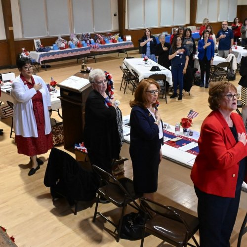 2-22-25 - Northern CA Visitation at Roseville Veterans Memorial Hall - Photo credit: Henry Sanchez - ALA, Dept. of CA President Linda Hayes made her northern California visitation at the Roseville Veterans Memorial Hall. Representatives from ALA Districts 2, 5, 6, 7, and 11 welcomed Madame President.