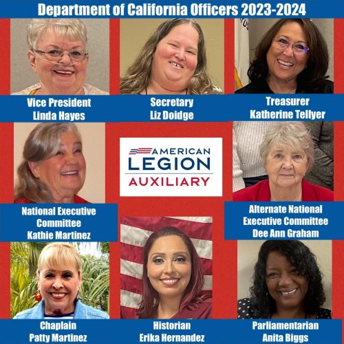 2023-24 Department Officers, Chairman, Reps & Deps, District Presidents, and Officials.