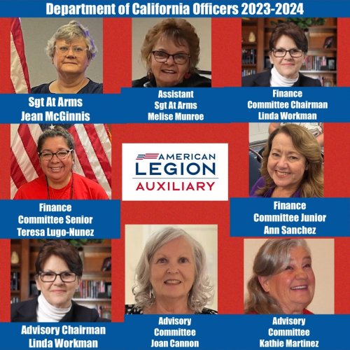 2023-24 Department Officers, Chairman, Reps & Deps, District Presidents, and Officials.