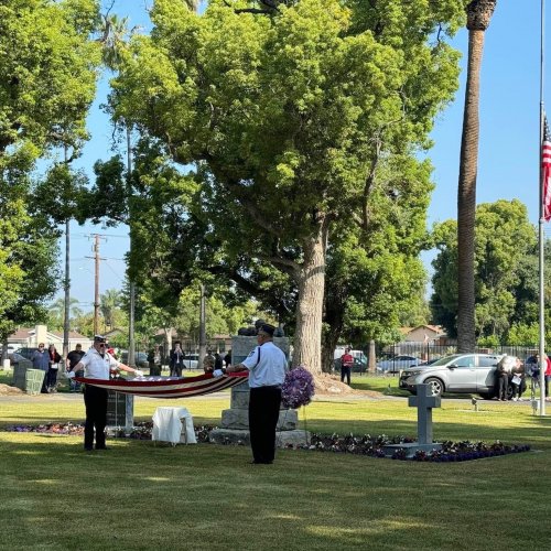 5-30-24 - Memorial Day at Pomona Cemetery where a wreath was placed on hehalf of Pomona Unit 30.