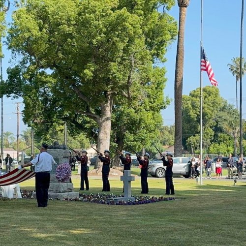 5-30-24 - Memorial Day at Pomona Cemetery where a wreath was placed on hehalf of Pomona Unit 30.
