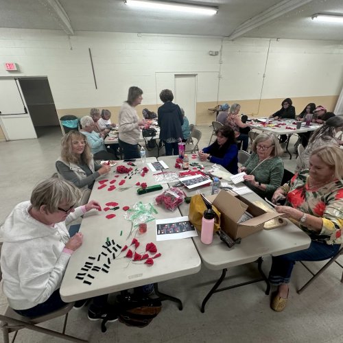 1-12-25 - Photos from Gabriella Ramos - Members having a great time making poppies.