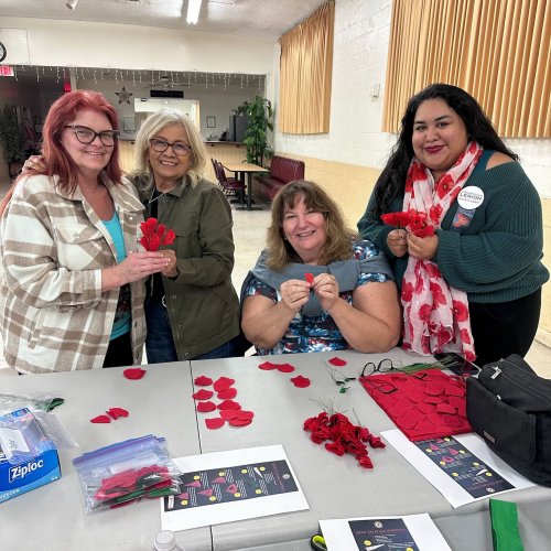 1-12-25 - Photos from Gabriella Ramos - Members having a great time making poppies.