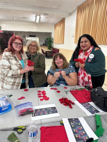 1-12-25 - Photos from Gabriella Ramos - Members having a great time making poppies.