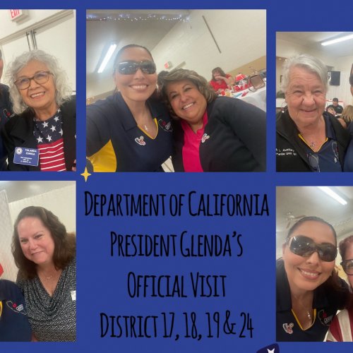 2-7-24 - Department President’s Visit to the 17th, 18th, 19th, and 24th Districts, at Lakewood Post 496, Long Beach.