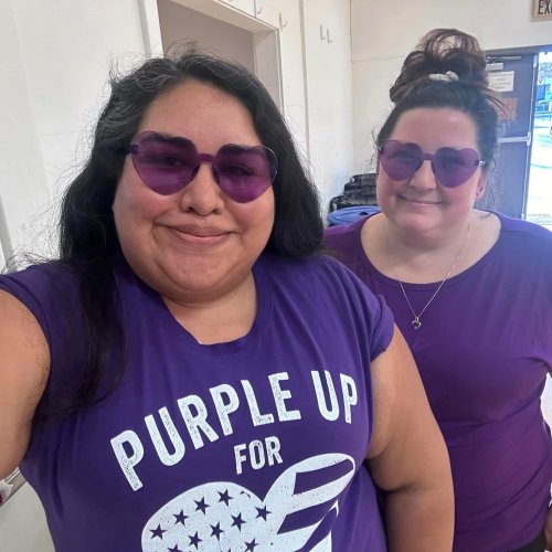 4-15-24 - From Facebook - Purple Up Day for Military Kids.