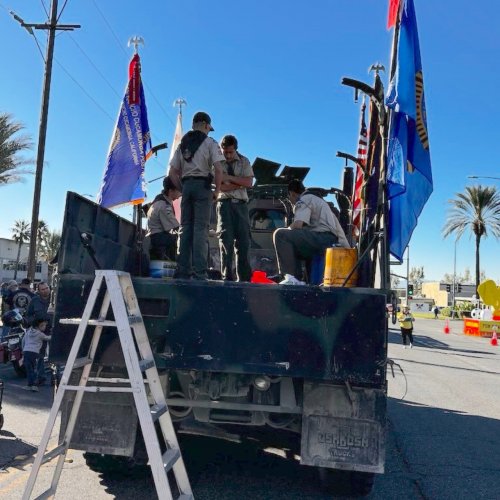 11-9-24 - Posted by Heather Switzer Petty - Rancho Cucamonga Unit 835 at Rancho Cucamonga Founders Day Parade 2024. Great Job Unit 835!!