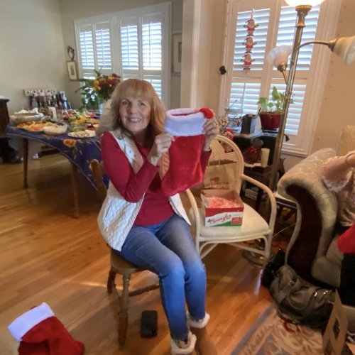 12-1-24 - Post by Debbie Butler - We packed 192 gift Santa stocking bags for the patients at LBVA today. Awesome group of ladies. Excellent job on the project ladies!! Thank you.