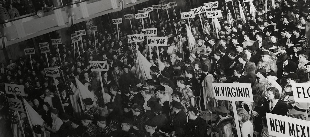 Historical image of an American Legion Auxiliary National Convention.